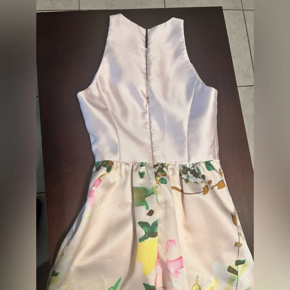 ALFRED SUNG Cream Floral Maxi Dress - Picture 4 of 6